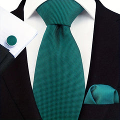 Men's Stripe Paisley Tie Set with Accessories