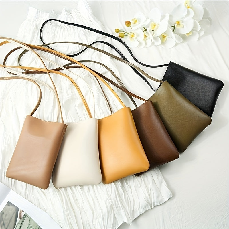 Vertical Phone Bag Women's Mini Crossbody Bucket Bag