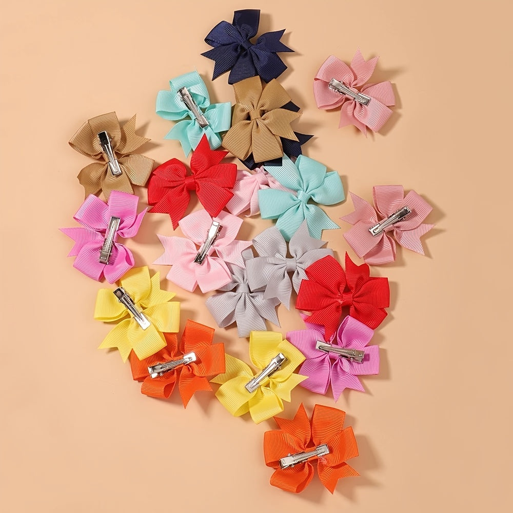 12PCS Bowknot Hair Clip Women Hair Accessories