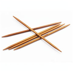 55pcs Double Pointed Carbonized Bamboo Knitting Crochet Needle Set