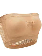2 Pack Plus Size Casual Bra Set Women's Plus Comfort Strapless Non Padded