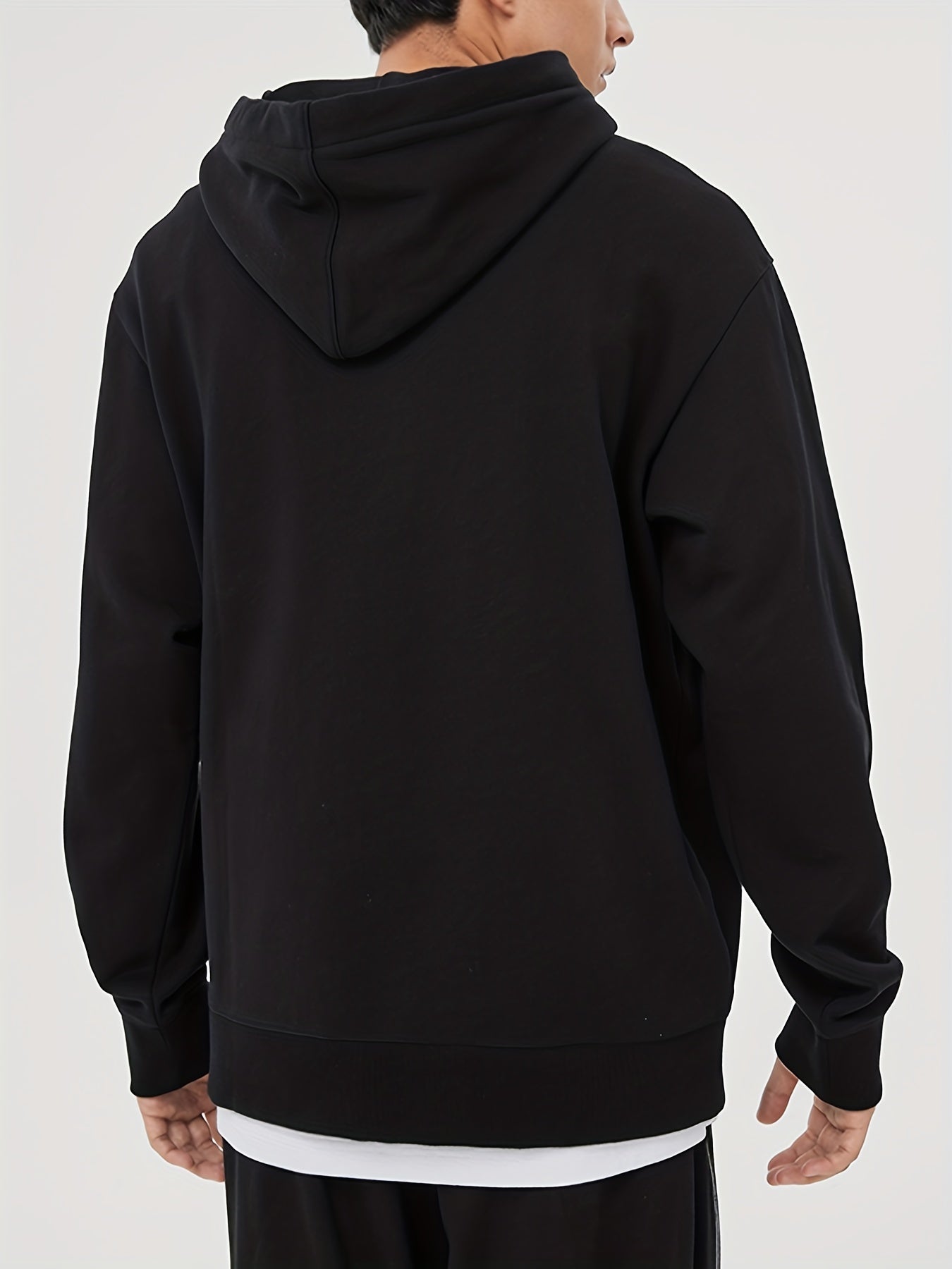 Sunset Print Hoodie Men's Casual Pullover Hooded Sweatshirt