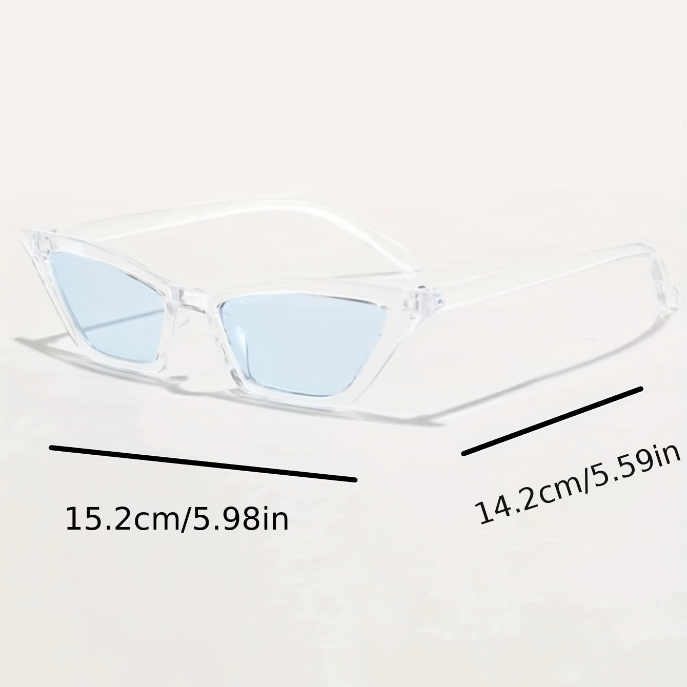 Y2K Cat Eye Sunglasses UV400 Sun Shades for Beach Party Club