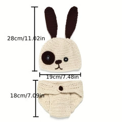 Newborn Puppy Sweater Set Photography Props