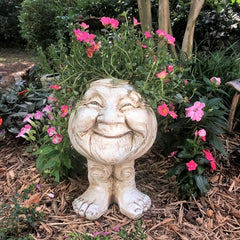 Funny Muggle Face Succulent Planter Resin Head Planters