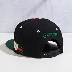 Embroidered Baseball Cap Sunscreen Casual Street Flat Brim Hat