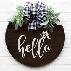 5pcs Welcome Stencils A4 Reusable Hello Sign Stencil Plastic Templates