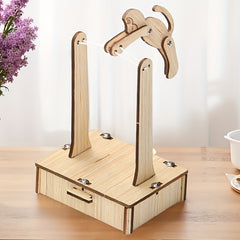 Wooden Monkey Flip Single Pole DIY Assembly Toy Kit