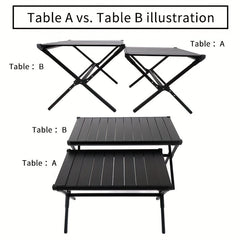 1pc Folding Picnic Table Outdoor Camping Lightweight Aluminum Table