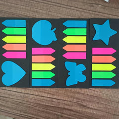 Arrow Shape Index Sticker Transparent Sticky Note Fluorescent