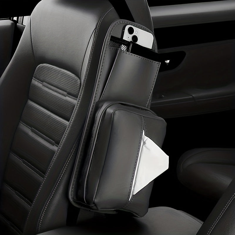 High Seat Side Storage Bag Car Tissue Box Car Interior Decoration
