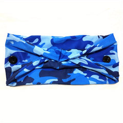 Camo Sports Headband Wicking Elastic Hairband Couple Hair Accessories