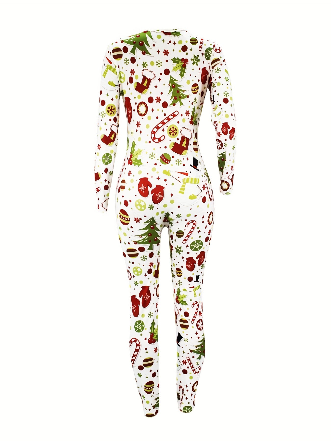 Christmas Print Lounge Jumpsuit Women's Loungewear