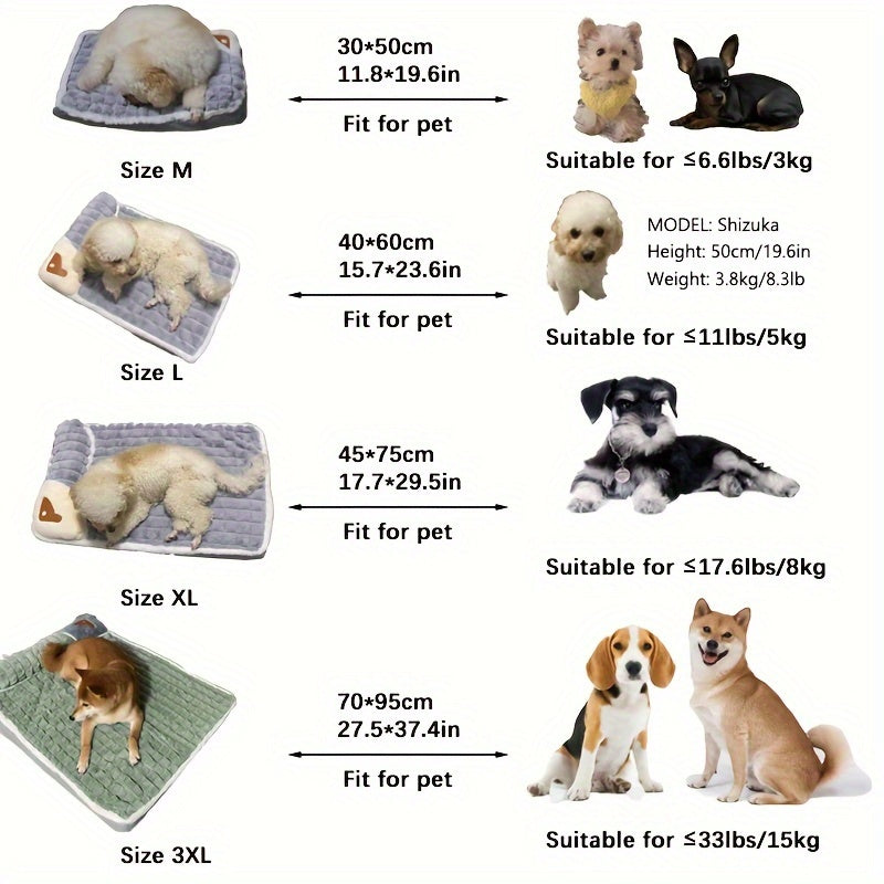 Soft Thickened Four Seasons Pet Bed Mat for Enhanced Comfort