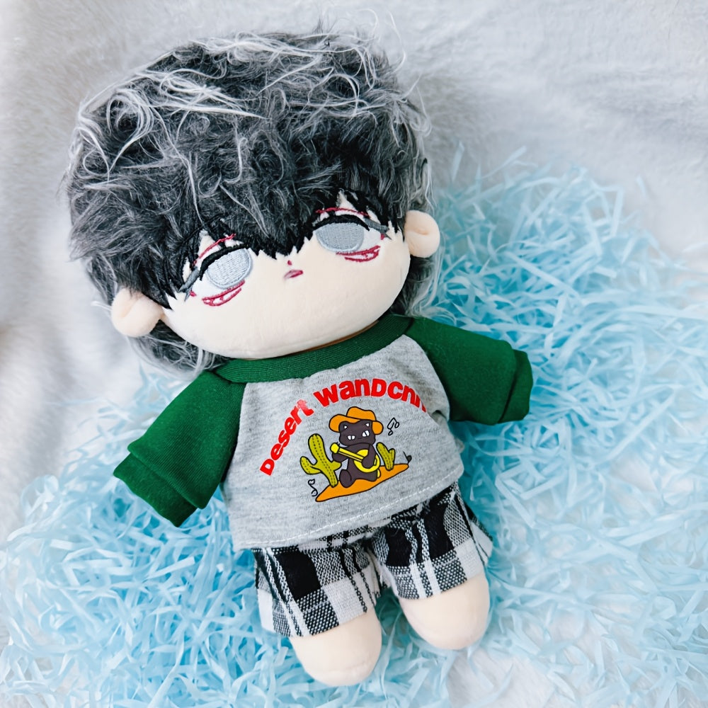 Plush Doll T-shirt & Pants Suit 3 Colors