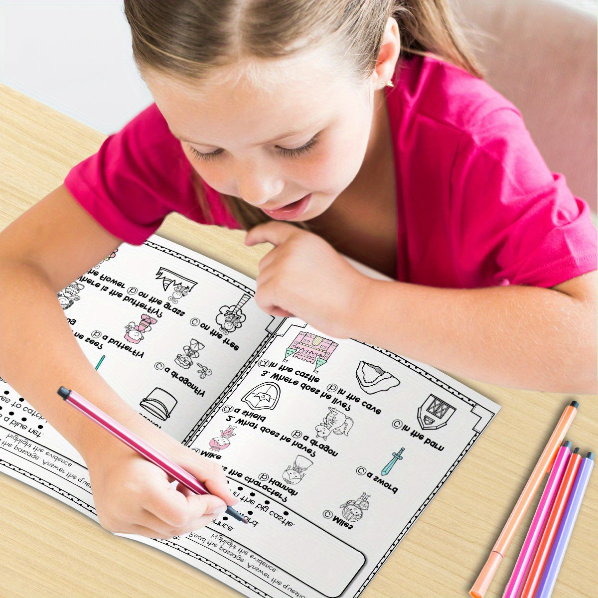 Engaging Kids Reading Workbook with Activities & Passages