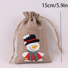 Christmas Jute Gunny Bag Christmas Jute Bag Christmas Gift