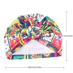 Swirl Knotted Turban Cap Elastic Hair Bonnets Women's Hat Night Cap