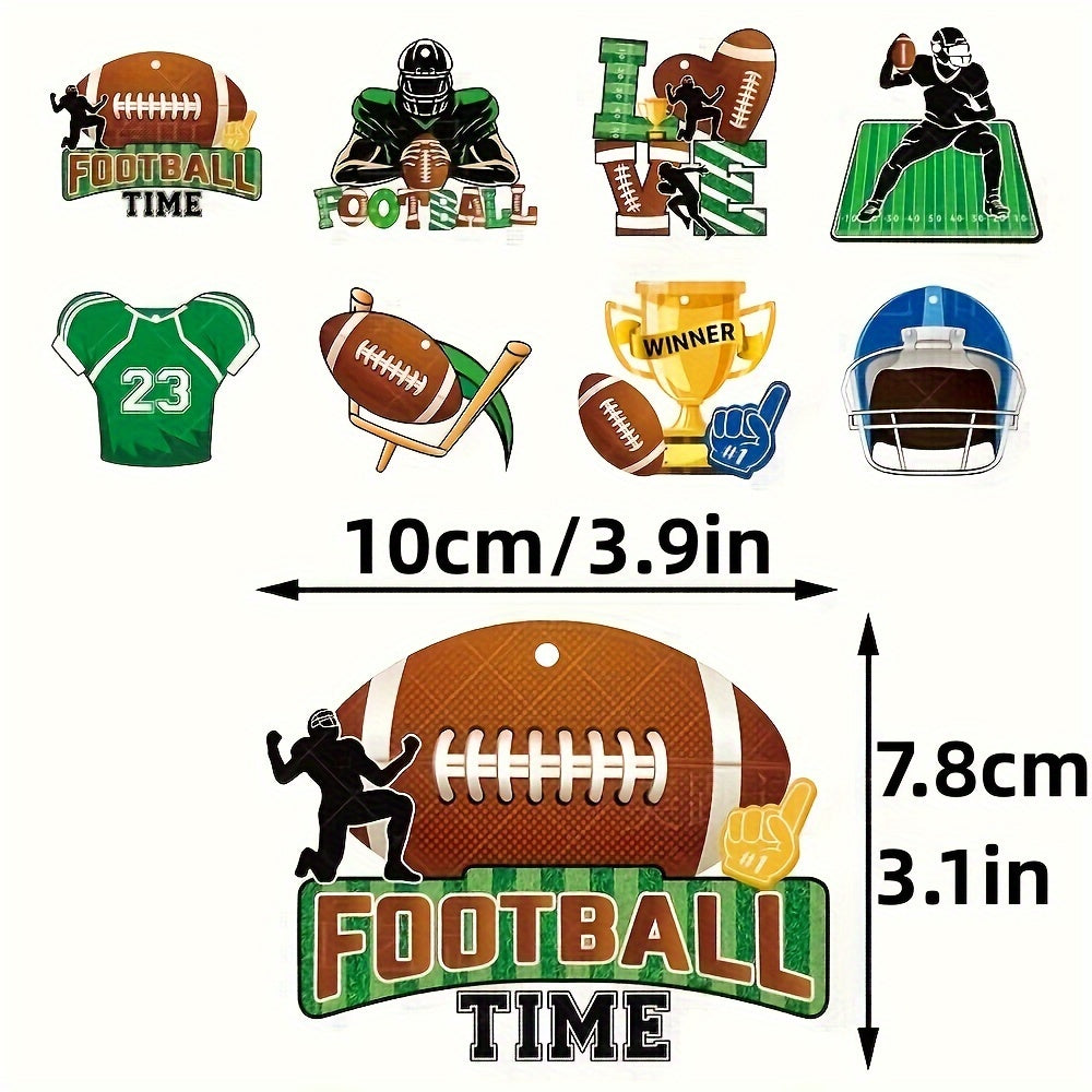 8pcs Football Theme Party Decorations Fan Party Favors
