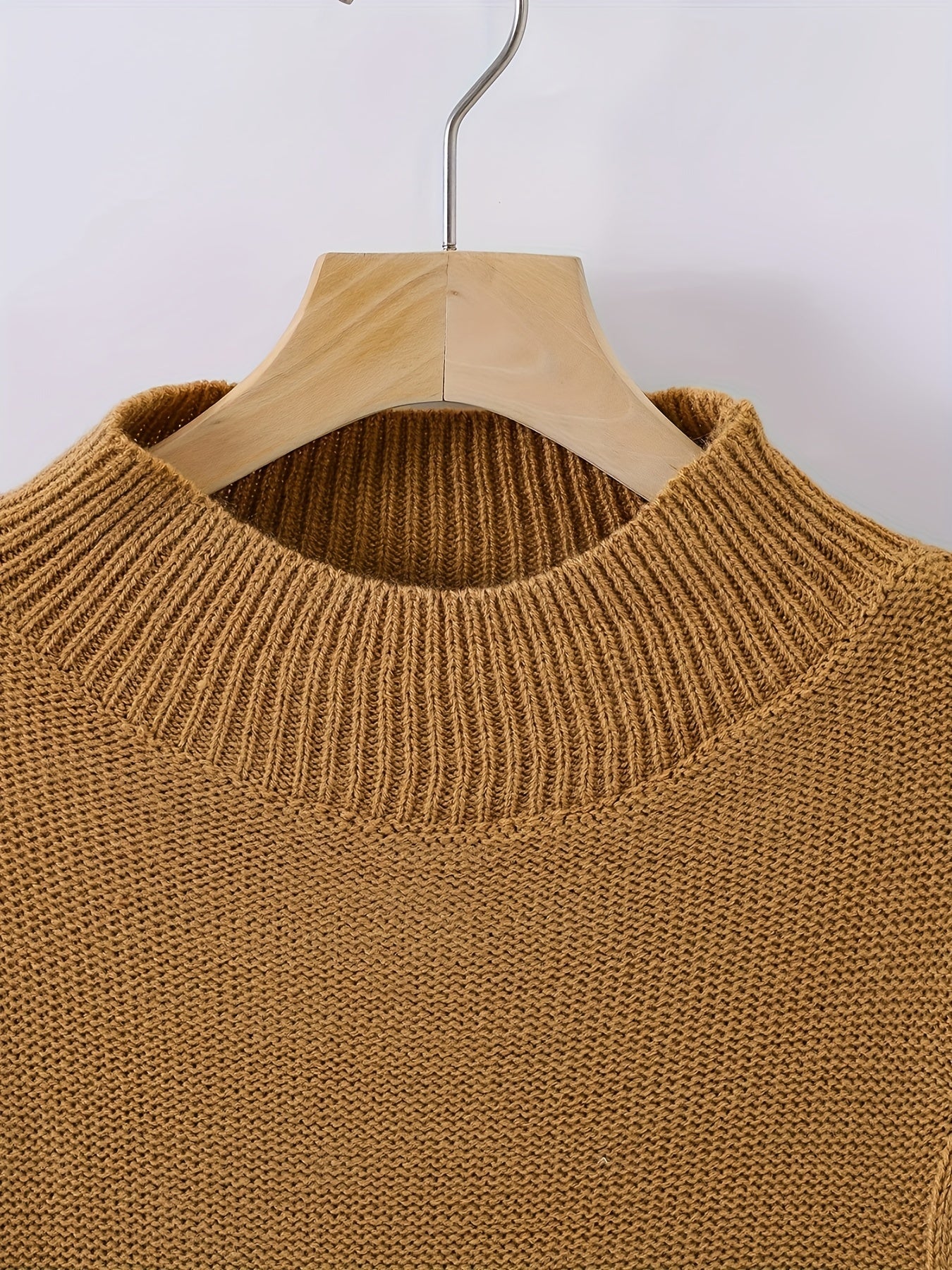  Casual Sweater Women's Plus Cable Long Sleeve Pullover