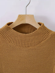 Casual Sweater Women's Plus Cable Long Sleeve Pullover