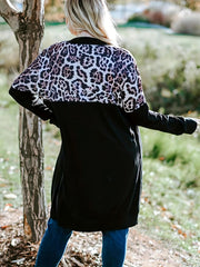  Leopard Print Long Cardigan