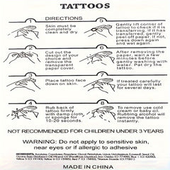 Butterfly & Flower Pattern Temporary Tattoo Waterproof Long Lasting Tattoo