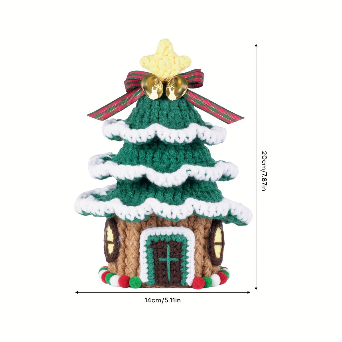 Crochet Christmas Tree DIY Ornaments Kit with English Manual