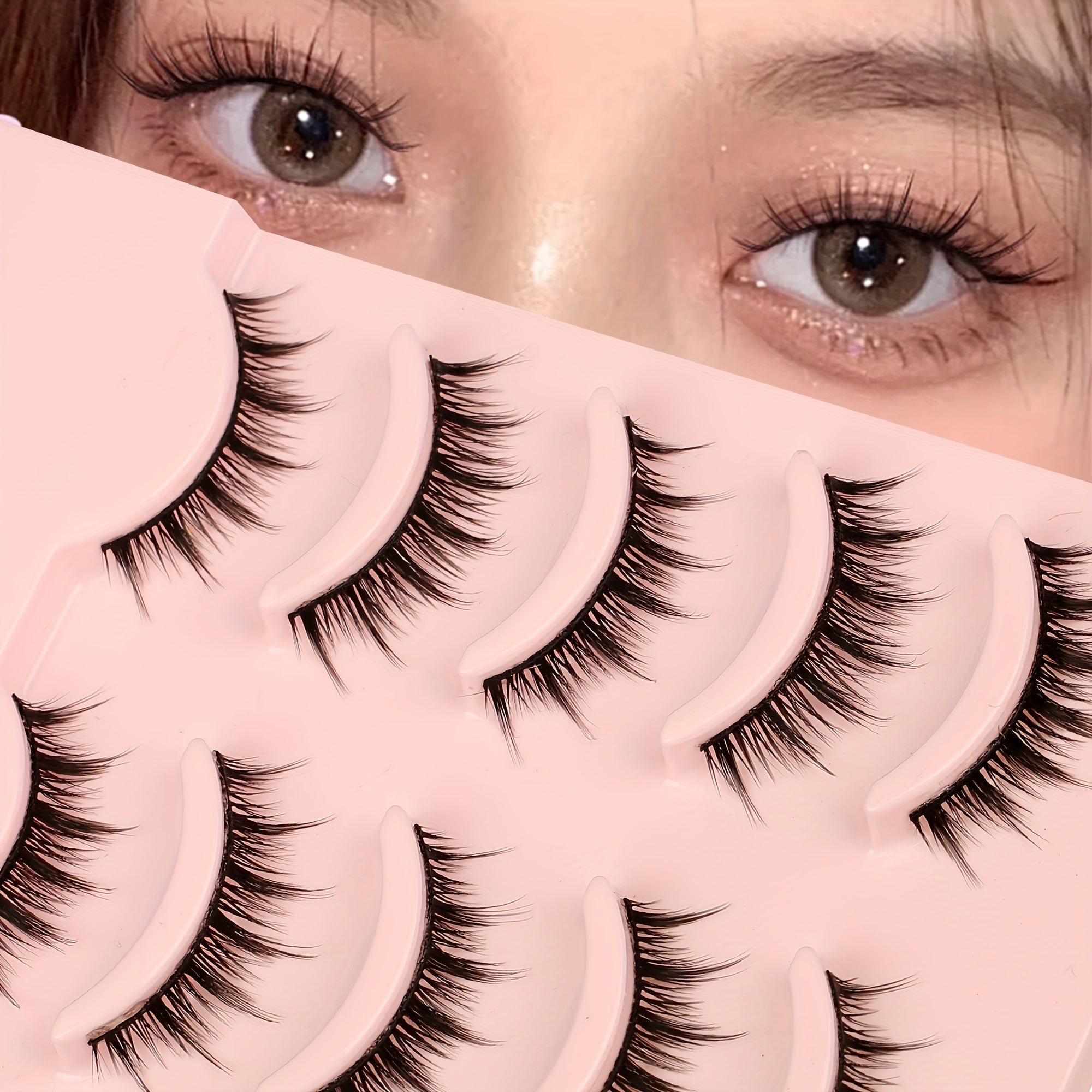 Manga Lashes Natural Look False Eyelashes 3D Stereo Lashes