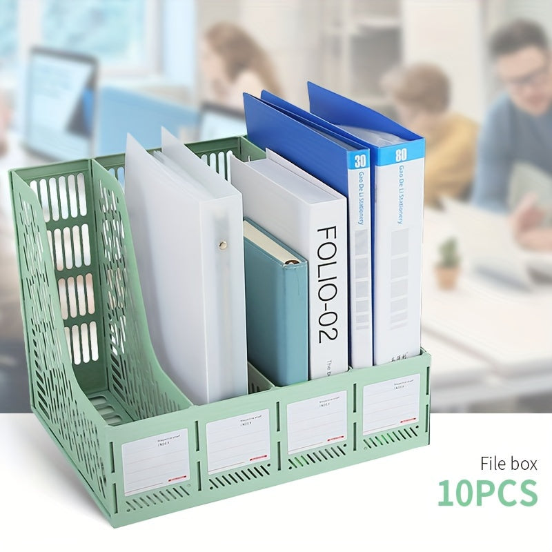 10pcs Desk Organizer File Holder Stationery Organizer