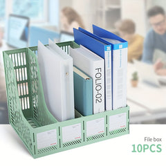 10pcs Desk Organizer File Holder Stationery Organizer