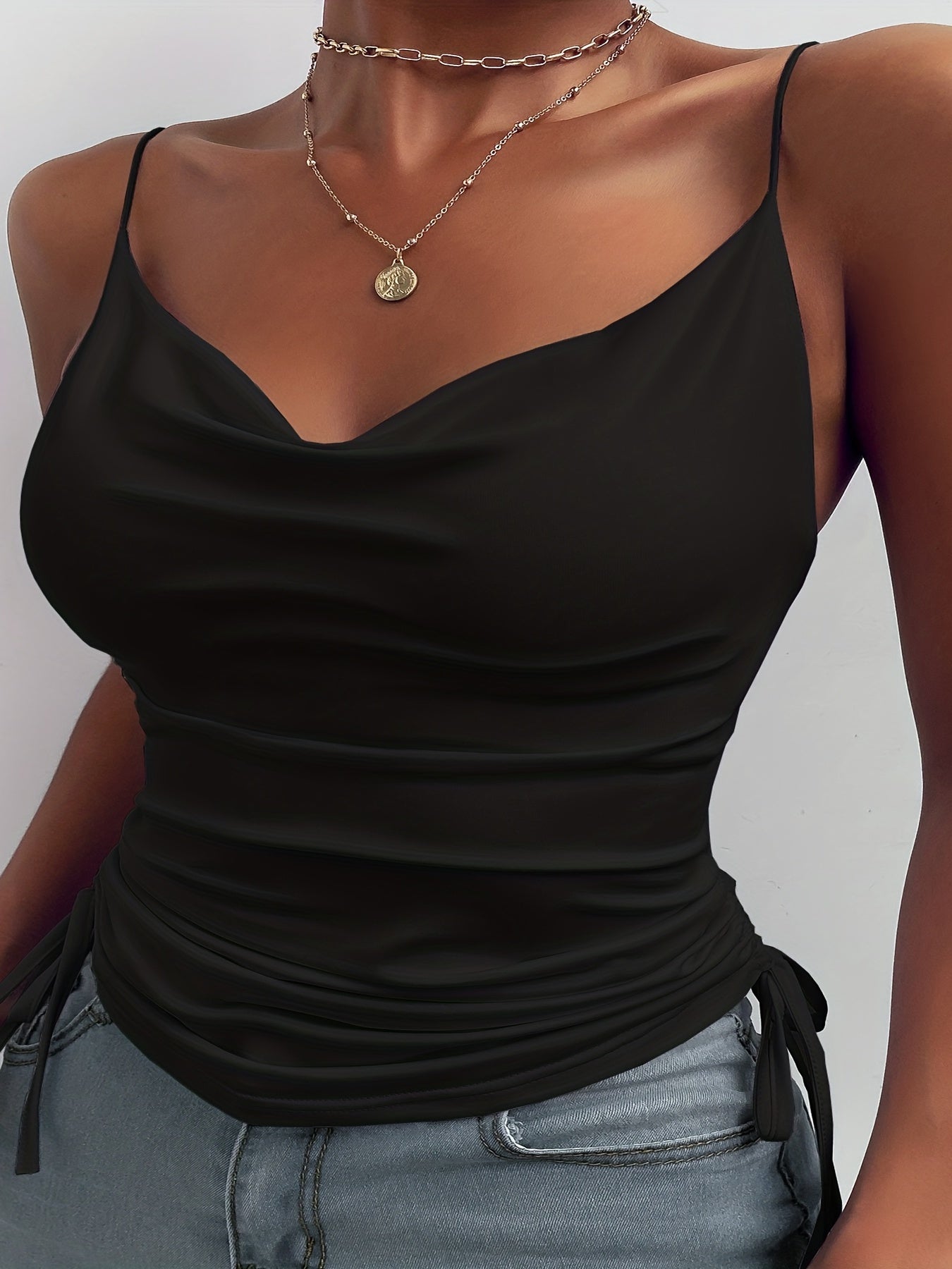  Sexy Cowl Neck Cami Top