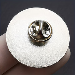 Round Brooch Badge Clothing Decoration Accessory for Men