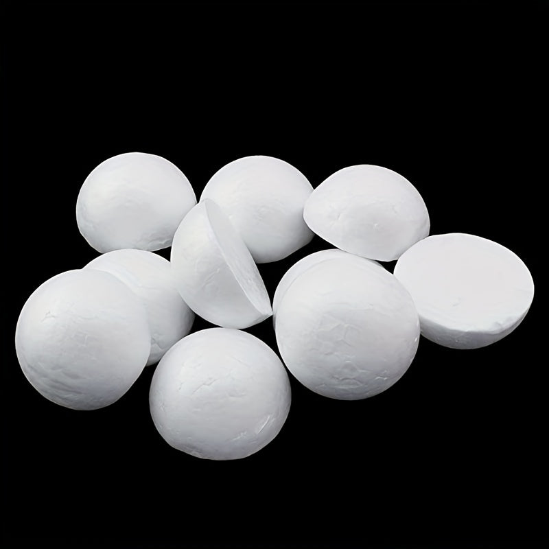 50PCS Foam Balls Half Round Hemispherical Craft Ball Wedding Decor