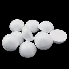 50PCS Foam Balls Half Round Hemispherical Craft Ball Wedding Decor