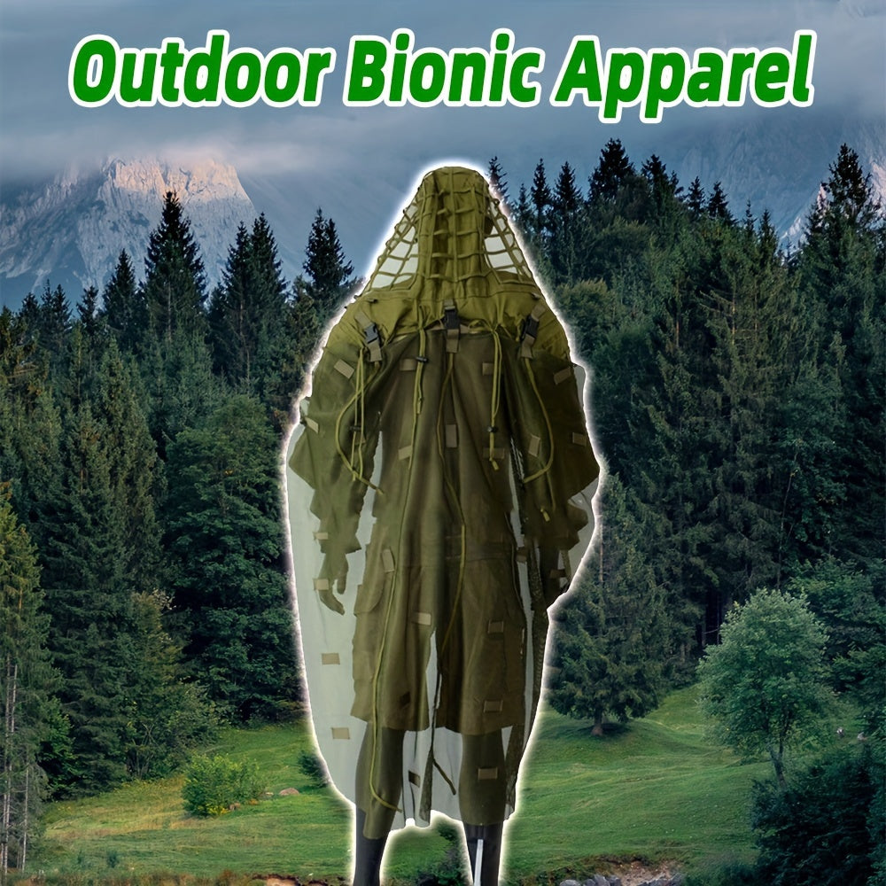 Nylon Mesh Bionic Cloak Ghillie Suit for Airsoft Photography