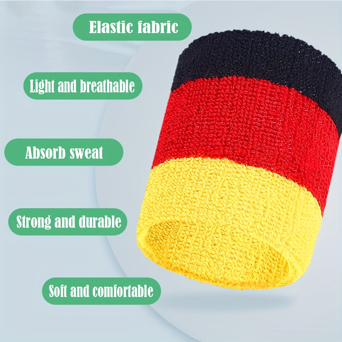 1 Pair Wrist Sweatbands Absorbent Sweatbands for Sports