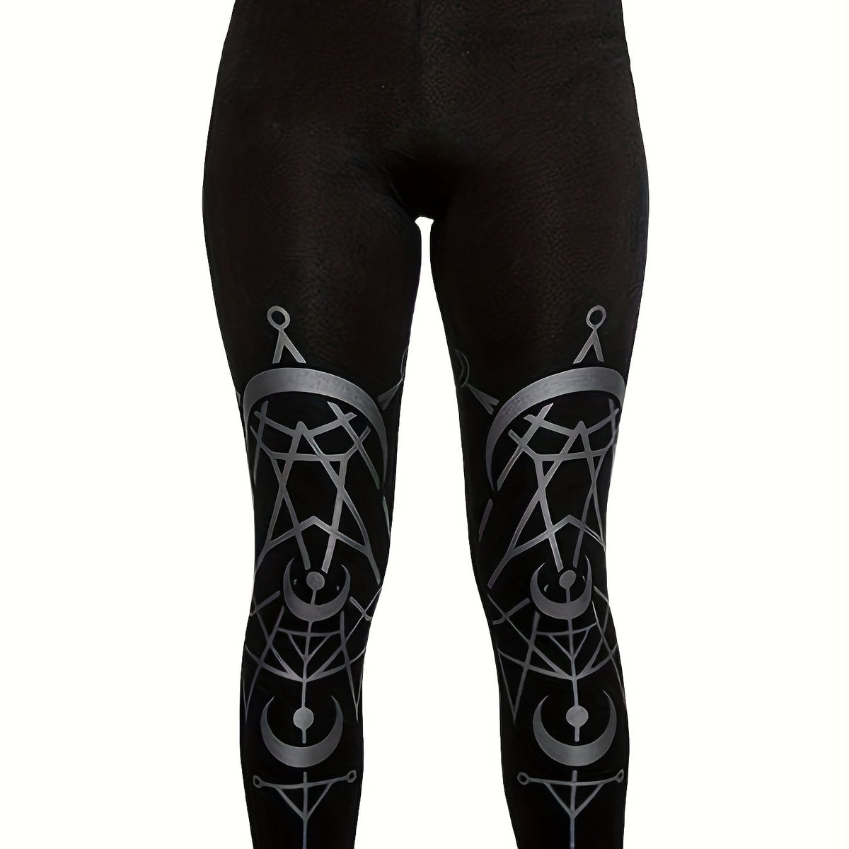  Casual Leggings Women's Plus Graphic Print Medium Stretch