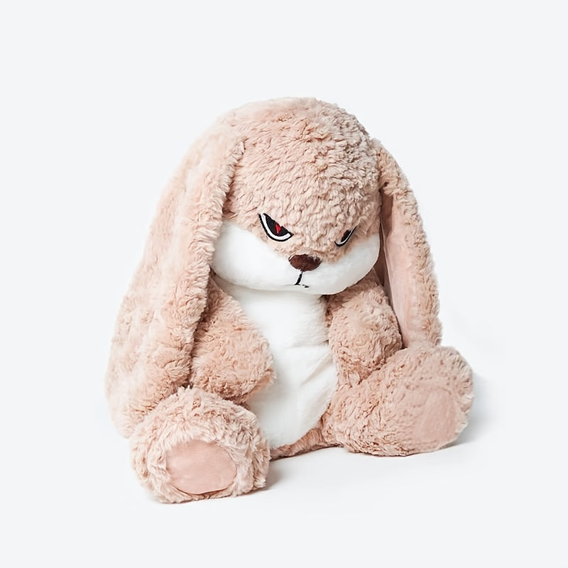 Bunny Plush Toy Soft Rabbit Doll with Expressive Eyes & Fluffy Ears Pillow