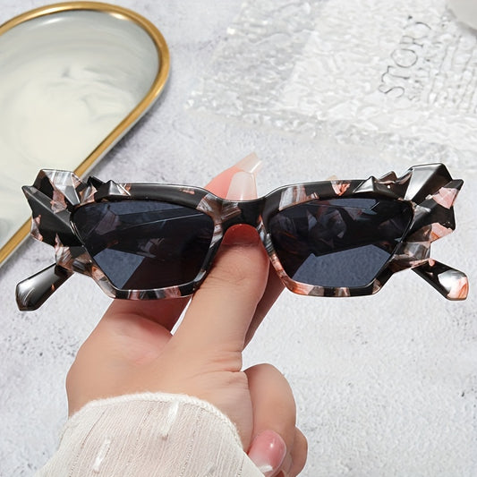Y2K Irregular Frame Sunglasses Punk Block Glasses UV400