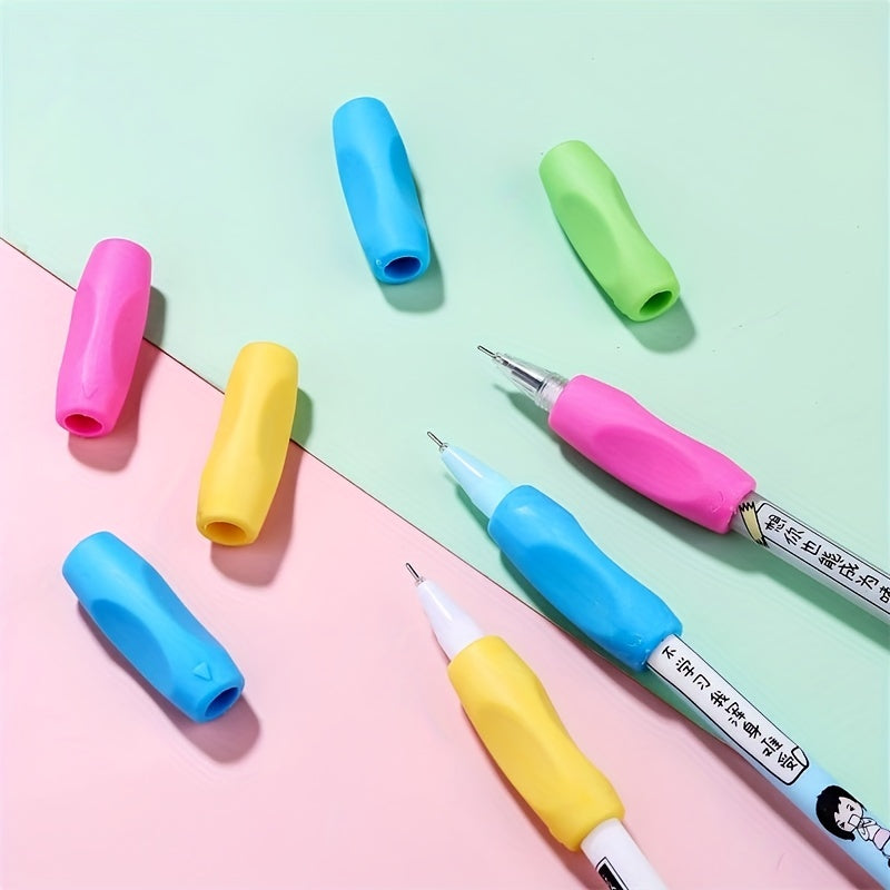 12pcs Pen Grips Silicone Finger Holder Ergonomic Writing Aid