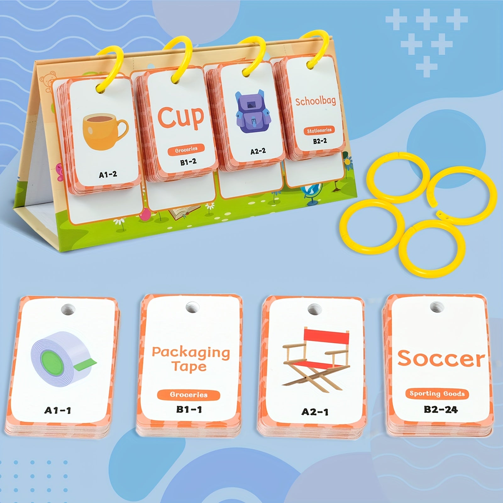 NeslGenc Daily Objects Vocabulary Flashcards for 3-6 Year Olds