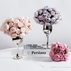 Heads Artificial Flowers Oxidation Resistance Home Wedding Decor