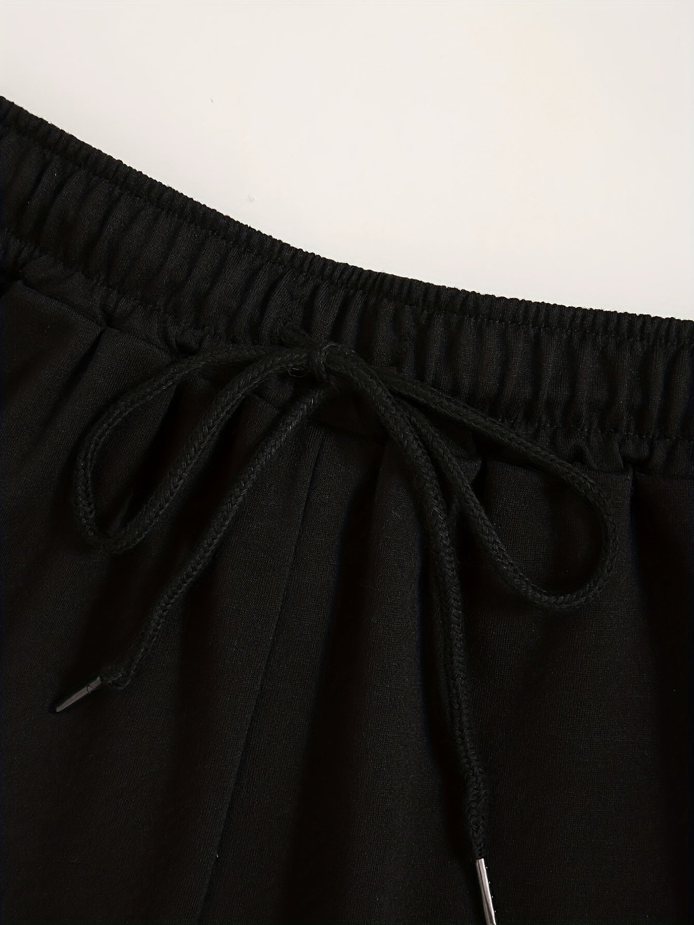  Sketch Print High Waist Loose Shorts