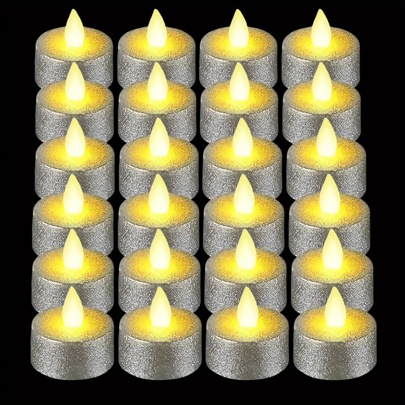 24pcs LED Electronic Candle Smokeless Powered Tea Wax Electronic Candle Light