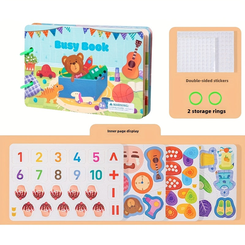 Reusable Sticker Book for Preschool Learning