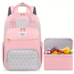 ETRONIK Women's Lunch Backpack 39 Laptop Backpack with Insulated Cooler