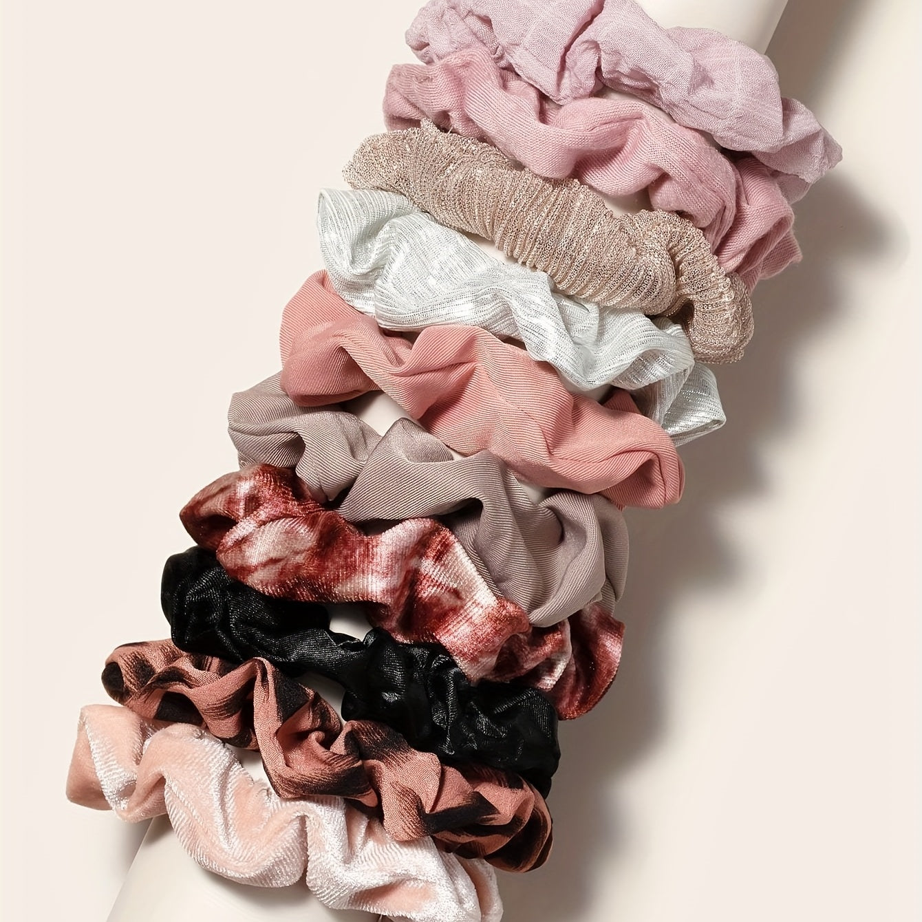 10pcs Large Scrunchie Hair Tie Hair Rope Female Party Hair Accessories