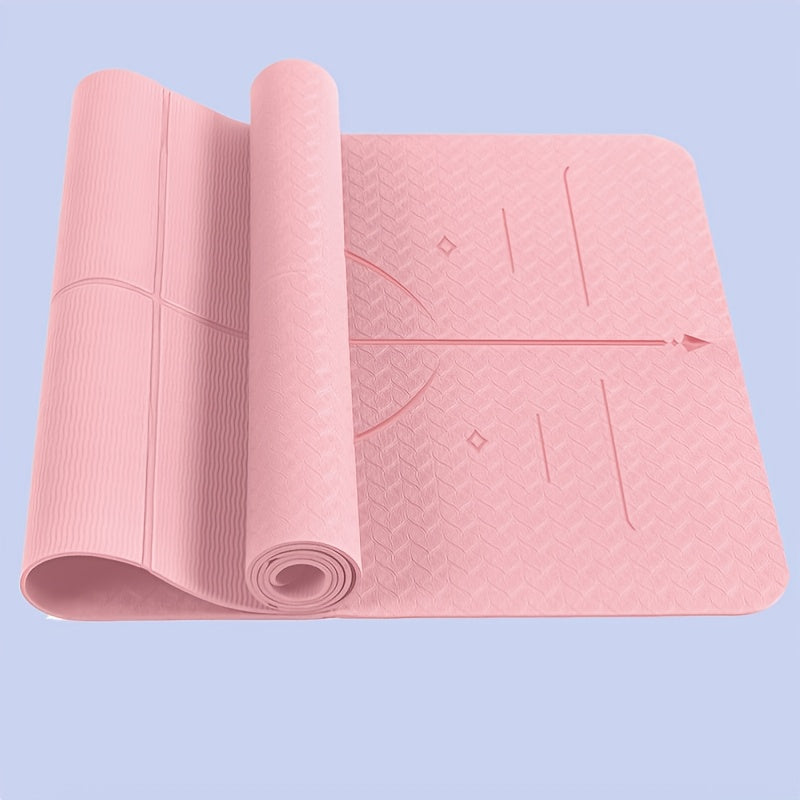 Foldable TPE Yoga Mat for Yoga and Fitness