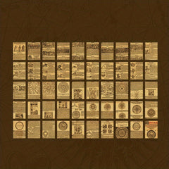 100pcs Vintage Stationery Paper for DIY Scrapbooking Creative Planning